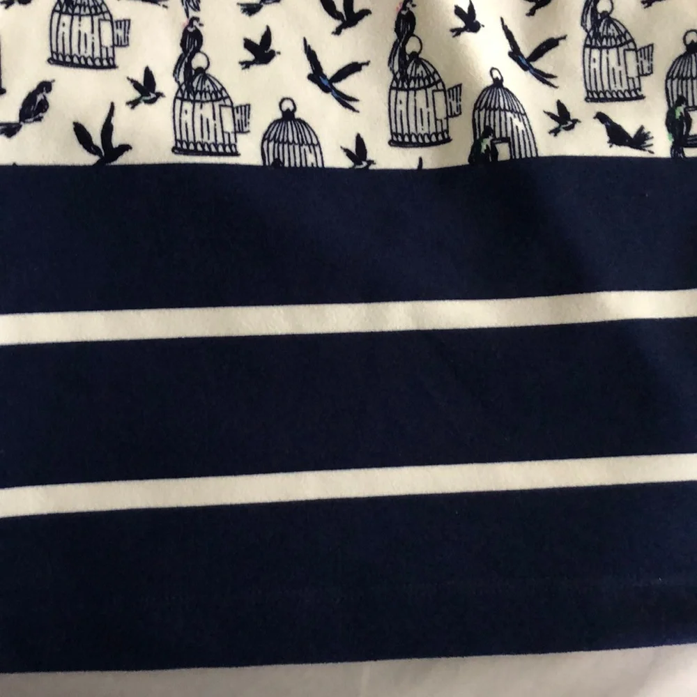 NEW! Gabby Skye Birdcage Print Shift Dress Birds Mod‎ Coastal Grandmother - Picture 6 of 13